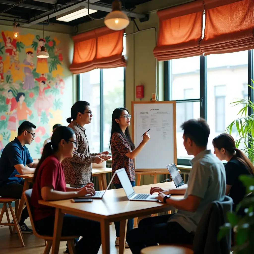 Professional team collaboration